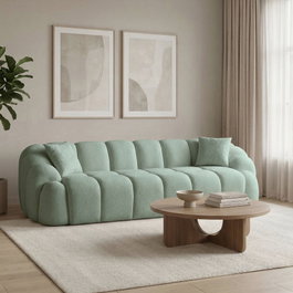 Atelier Del Sofa Octavio Sofá de 4 Plazas - Turquesa